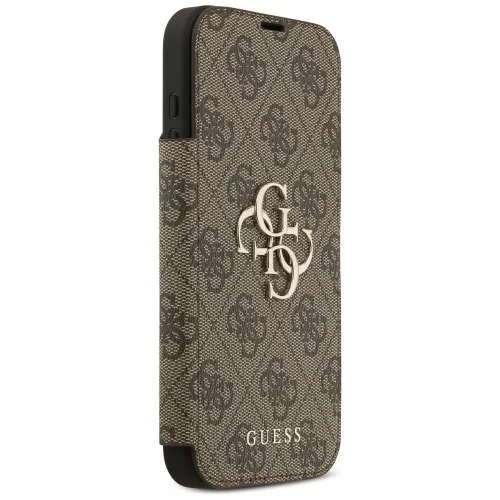 Guess - Kinyitható 4G Fém Logó (GUBKP17X4GMGBR) - iPhone 17 Pro Max - Barna