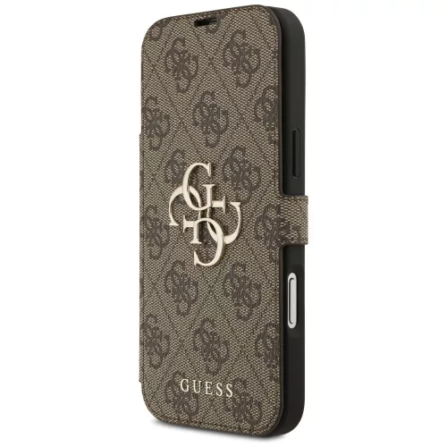 Guess - Kinyitható 4G Fém Logó (GUBKP17X4GMGBR) - iPhone 17 Pro Max - Barna