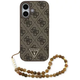   Guess - Hardcase 4G Strap Triangle Logo MagSafe (GUHMP17SP4TSDPPSW) - iPhone 17 - Brown