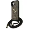 Guess - Keménytok 4G Keresztpántos Nagy Logó Zsinóros Pánttal (GUHCP17SP4GMGCRW) - iPhone 17 - Barna