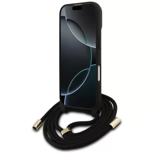 Guess - Keménytok 4G Keresztpántos Nagy Logó Zsinóros Pánttal (GUHCP17SP4GMGCRW) - iPhone 17 - Barna