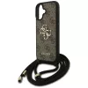Guess - Keménytok 4G Keresztpántos Nagy Logó Zsinóros Pánttal (GUHCP17SP4GMGCRW) - iPhone 17 - Barna