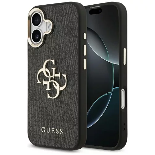 Guess - Keménytok Nagy 4G Klasszikus Logó (GUHCP17S4GMGCGR) - iPhone 17 - Fekete