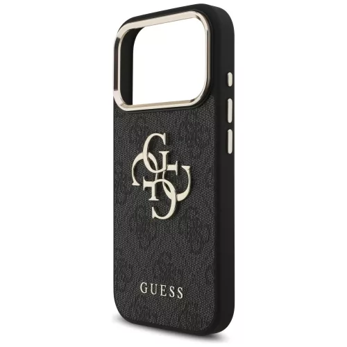 Guess - Keménytok Nagy 4G Logó Klasszikus (GUHCP17L4GMGCGR) - iPhone 17 Pro - Fekete