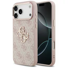   Guess - Keménytok Nagy 4G Klasszikus Logó (GUHCP17L4GMGCPI) - iPhone 17 Pro - Rózsaszín