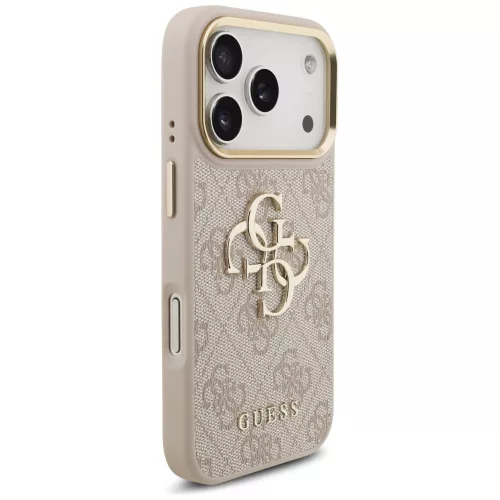 Guess - Keménytok Nagy 4G Klasszikus Logó (GUHCP17L4GMGCPI) - iPhone 17 Pro - Rózsaszín