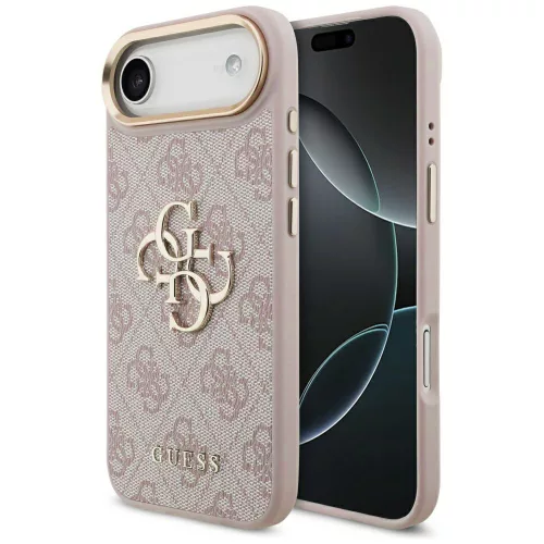 Guess - Keménytok Nagy 4G Klasszikus Logó (GUHCP17M4GMGCPI) - iPhone 17 Air - Rózsaszín