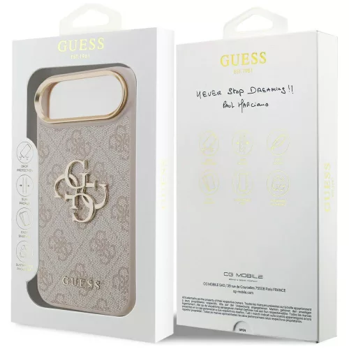 Guess - Keménytok Nagy 4G Klasszikus Logó (GUHCP17M4GMGCPI) - iPhone 17 Air - Rózsaszín