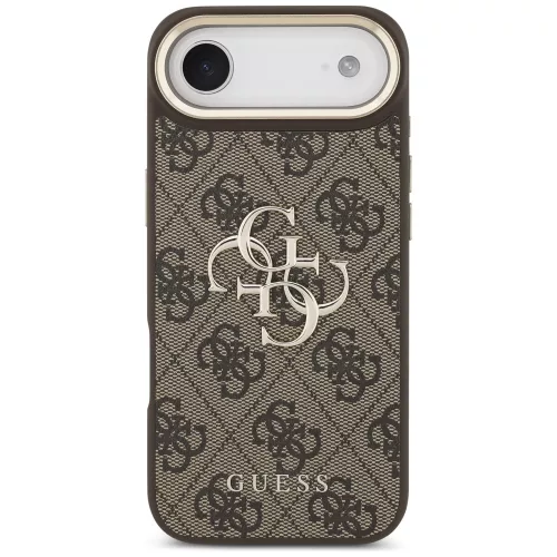 Guess - Keménytok Nagy 4G Klasszikus Logó (GUHCP17M4GMGCBR) - iPhone 17 Air - Barna