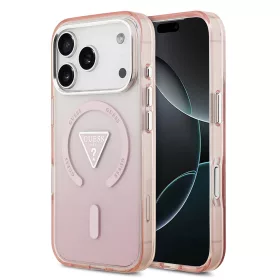   Guess - IML Átmenetes Háromszög Logó MagSafe (GUHMP17LHGTMLCGP) - iPhone 17 Pro - Rózsaszín