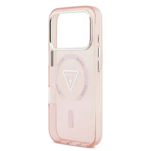 Guess - IML Átmenetes Háromszög Logó MagSafe (GUHMP17LHGTMLCGP) - iPhone 17 Pro - Rózsaszín