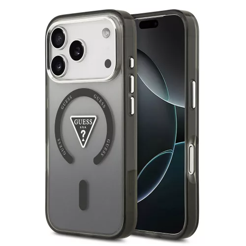 Guess - IML Gradient Triangle Logo MagSafe (GUHMP17LHGTMLCGK) - iPhone 17 Pro - Black