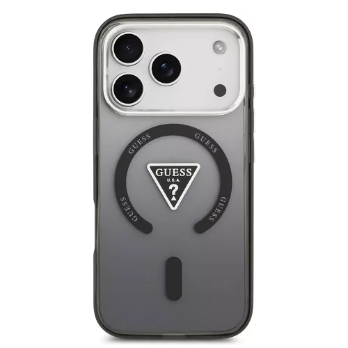Guess - IML Gradient Triangle Logo MagSafe (GUHMP17LHGTMLCGK) - iPhone 17 Pro - Black