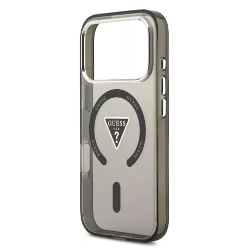 Guess - IML Gradient Triangle Logo MagSafe (GUHMP17LHGTMLCGK) - iPhone 17 Pro - Black