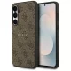 Guess - 4G Gyűrű Klasszikus Logó MagSafe (GUHMS25FEG4GFRW) - Samsung Galaxy S25 FE - Barna