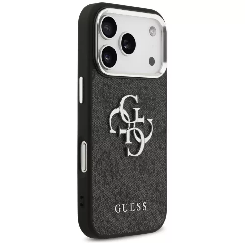 Guess - Keménytok Nagy 4G Klasszikus Logó (GUHCP17XP4G4SMCK) - iPhone 17 Pro Max - Fekete