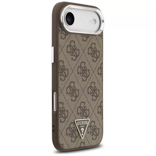 Guess - Keménytok 4G Háromszög Logó MagSafe (GUHMP17MP4TSRCMW) - iPhone 17 Air - Barna