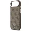 Guess - Keménytok 4G Háromszög Logó MagSafe (GUHMP17MP4TSRCMW) - iPhone 17 Air - Barna