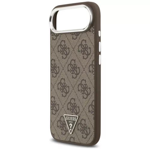 Guess - Keménytok 4G Háromszög Logó MagSafe (GUHMP17MP4TSRCMW) - iPhone 17 Air - Barna