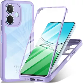   Techsuit - ColorVerse 360 tok kijelzővédővel - Oppo A5 Pro 4G / A5 Pro 5G - Lila