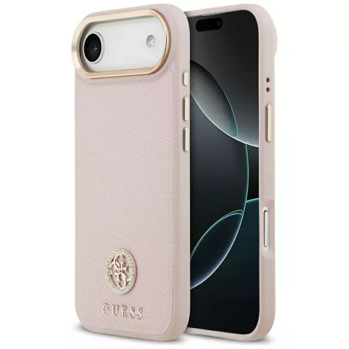 Guess - Strassz Logó MagSafe (GUHMP17MPGCRMDEP) - iPhone 17 Air - Rózsaszín