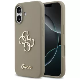   Guess - Szilikon Nagy 4G Felirat (GUHCP17SSC4GSMW) - iPhone 17 - Barna