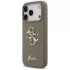 Guess - Silicone Big 4G Script (GUHCP17LSC4GSMW) - iPhone 17 Pro - Brown