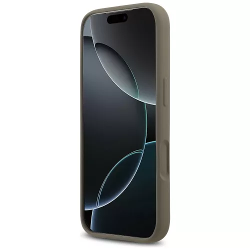 Guess - Szilikon Nagy 4G Felirat (GUHCP17LSC4GSMW) - iPhone 17 Pro - Barna