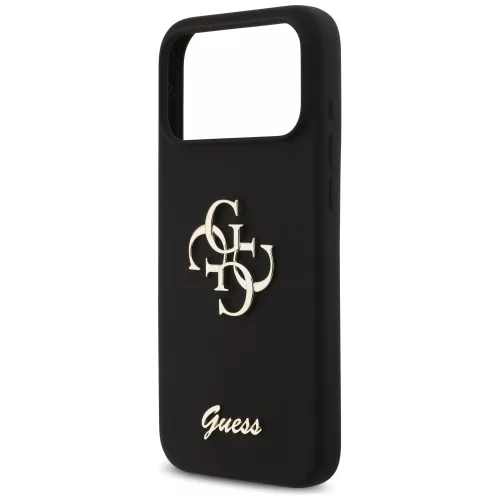 Guess - Silicone Big 4G Script (GUHCP17XSC4GSMK) - iPhone 17 Pro Max - Black