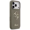 Guess - Szilikon Nagy 4G Felirat (GUHCP17XSC4GSMW) - iPhone 17 Pro Max - Barna