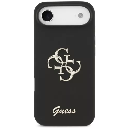 Guess - Silicone Big 4G Script (GUHCP17MSC4GSMK) - iPhone 17 Air - Black
