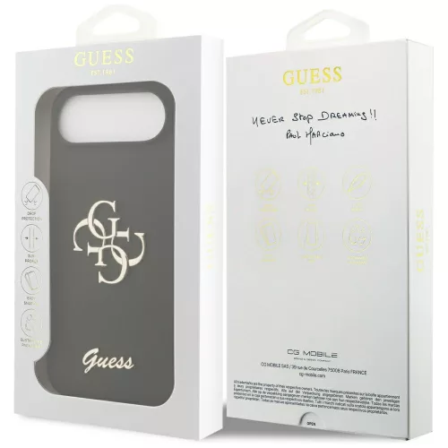 Guess - Silicone Big 4G Script (GUHCP17MSC4GSMK) - iPhone 17 Air - Black