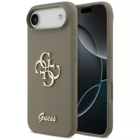   Guess - Silicone Big 4G Script (GUHCP17MSC4GSMW) - iPhone 17 Air - Brown