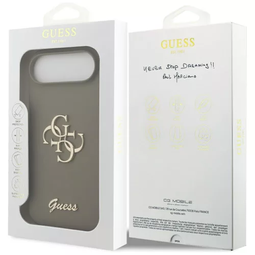 Guess - Silicone Big 4G Script (GUHCP17MSC4GSMW) - iPhone 17 Air - Brown