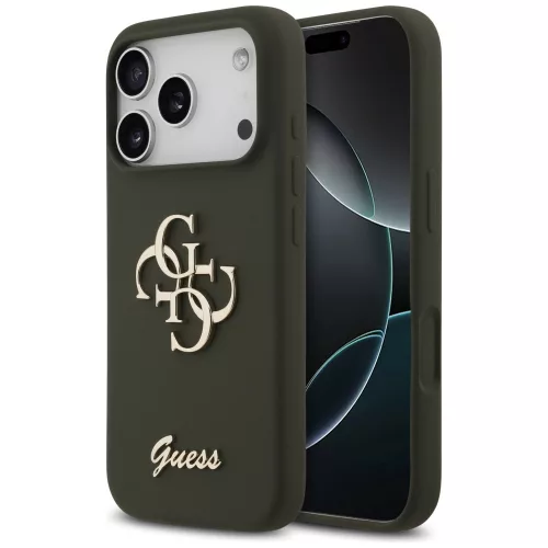 Guess - Silicone Big 4G Script (GUHCP17LSC4GSMA) - iPhone 17 Pro - Khaki