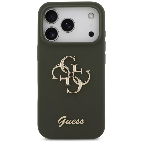 Guess - Silicone Big 4G Script (GUHCP17LSC4GSMA) - iPhone 17 Pro - Khaki