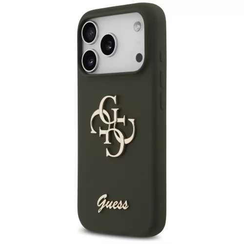 Guess - Silicone Big 4G Script (GUHCP17LSC4GSMA) - iPhone 17 Pro - Khaki