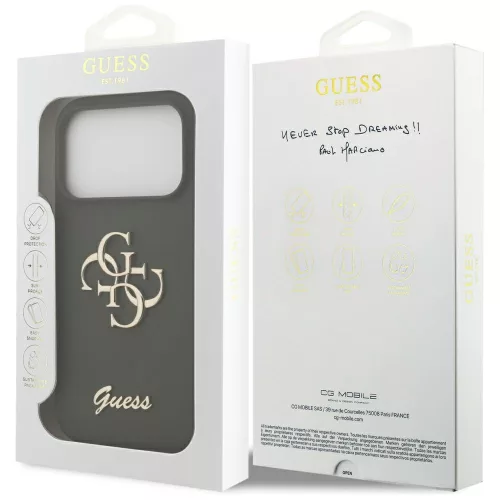 Guess - Silicone Big 4G Script (GUHCP17LSC4GSMA) - iPhone 17 Pro - Khaki