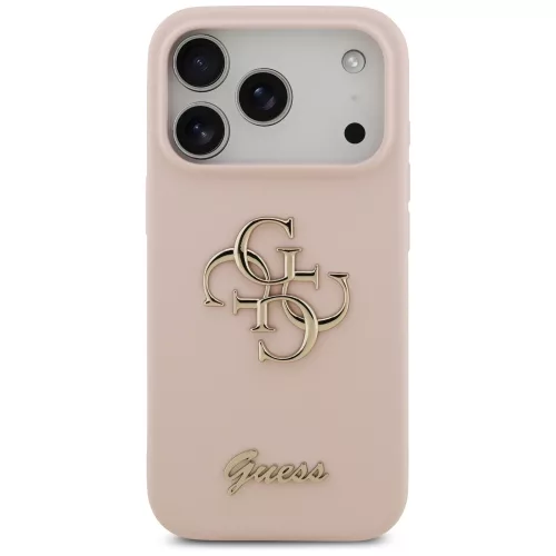 Guess - Silicone Big 4G Script (GUHCP17LSC4GSMP) - iPhone 17 Pro - Light Pink
