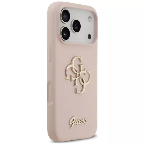 Guess - Silicone Big 4G Script (GUHCP17LSC4GSMP) - iPhone 17 Pro - Light Pink