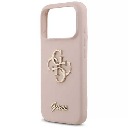 Guess - Silicone Big 4G Script (GUHCP17LSC4GSMP) - iPhone 17 Pro - Light Pink