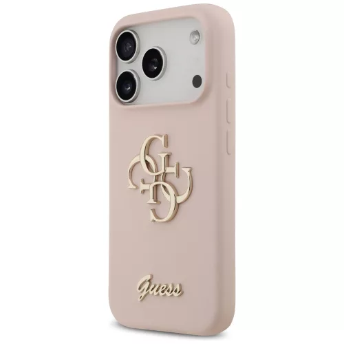 Guess - Silicone Big 4G Script (GUHCP17LSC4GSMP) - iPhone 17 Pro - Light Pink