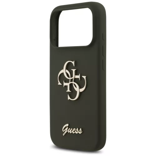 Guess - Silicone Big 4G Script (GUHCP17XSC4GSMA) - iPhone 17 Pro Max - Khaki