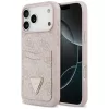 Guess - Keménytok 4G Dupla Kártyatartós Háromszög (GUHCP17LP4TPP) - iPhone 17 Pro - Rózsaszín