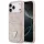 Guess - Keménytok 4G Dupla Kártyatartós Háromszög (GUHCP17LP4TPP) - iPhone 17 Pro - Rózsaszín