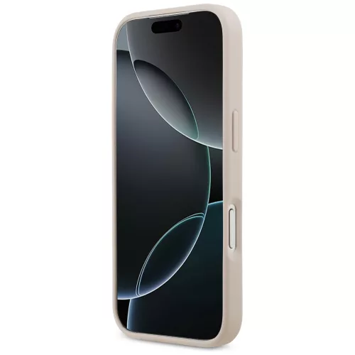 Guess - Keménytok 4G Dupla Kártyatartós Háromszög (GUHCP17LP4TPP) - iPhone 17 Pro - Rózsaszín