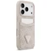 Guess - Keménytok 4G Dupla Kártyatartós Háromszög (GUHCP17LP4TPP) - iPhone 17 Pro - Rózsaszín