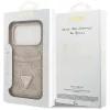 Guess - Keménytok 4G Dupla Kártyatartós Háromszög (GUHCP17LP4TPP) - iPhone 17 Pro - Rózsaszín