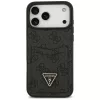 Guess - Keménytok 4G Dupla Kártyatartós Háromszög (GUHCP17XP4TPK) - iPhone 17 Pro Max - Fekete