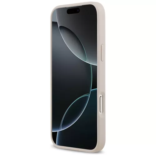 Guess - Keménytok 4G Dupla Kártyatartós Háromszög (GUHCP17XP4TPP) - iPhone 17 Pro Max - Rózsaszín